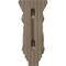 Ekena Millwork 4 1/2"W x 5"D x 10"H Medium Traditional Wood Corbel, Walnut CORW05X05X10TRWA - alternate 2